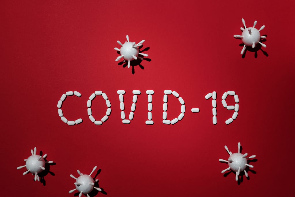 COVID-19 Red background image